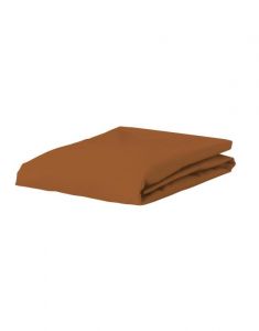 ESSENZA Satin Leather Brown Spannbettlaken 180 x 200 cm