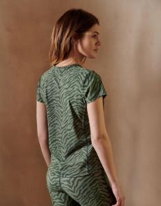 ESSENZA Shanice Belen Forest green Top korte mouw L