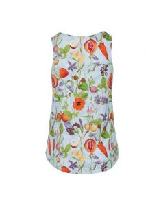 ESSENZA Shelby Phaedra Hazy Blue Top mouwloos M