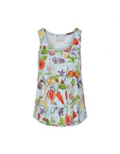 ESSENZA Shelby Phaedra Hazy Blue Top mouwloos M