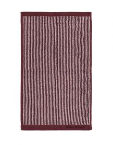 Marc O'Polo Timeless Tone Stripe Aubergine / Lavendel mist Gastendoek 30 x 50 cm