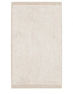 Marc O'Polo Timeless Tone Stripe Beige / Weiß Gästetuch 30 x 50 cm