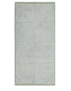 Marc O'Polo Timeless Tone Stripe Grün / Off White Handtuch 70 x 140 cm