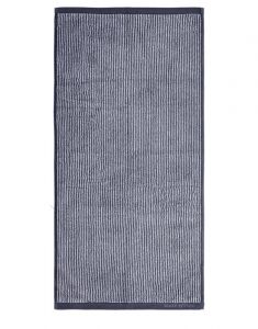 Marc O'Polo Timeless Tone Stripe Marine / Light Silver Waschhandschuhe 16 x 22 cm
