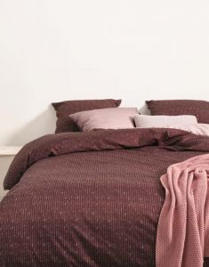 Marc O'Polo Toloma Aubergine Dekbedovertrekset 240 x 220 cm