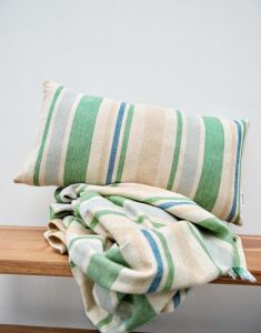 Marc O'Polo Torre Vivid Green Picknick plaid 140 x 160 cm