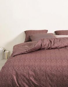 Marc O'Polo Tula Aubergine Dekbedovertrekset 240 x 220 cm