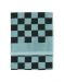 Marc O'Polo Checker Aquamarine Gastendoek 30 x 50 cm