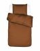 ESSENZA Minte Leather brown Dekbedovertrekset 140 x 220 cm