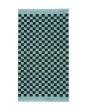 Marc O'Polo Checker Aquamarine Handdoek 50 x 100 cm