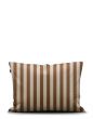Marc O'Polo Classic Stripe Toffee Brown Kussensloop 60 x 70 cm
