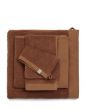 ESSENZA Connect Organic Uni Leather brown Handdoek 70 x 140 cm