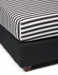 Covers & Co Earned My Stripes Zwart Hoeslaken 90 x 200 cm