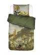 ESSENZA Felicia Loden green Dekbedovertrekset 200 x 220 cm