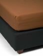 ESSENZA Minte Leather Brown Fitted sheet 140 x 200 cm