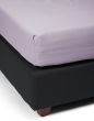 ESSENZA Minte Purple breeze Hoeslaken 90 x 200 cm