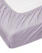 ESSENZA Minte Purple breeze Hoeslaken 90 x 200 cm