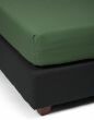 ESSENZA Premium Percale Moss Fitted sheet 140 x 200 cm