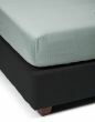 ESSENZA Satin Dusty green Fitted sheet 140 x 200 cm