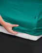 ESSENZA Satin Strong Mint Fitted sheet 140 x 200 cm