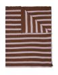 Marc O'Polo Structure knit Toffee brown Plaid 130 x 170 cm