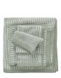 Marc O'Polo Timeless Tone Stripe Green/off white Handdoek 50 x 100 cm