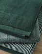 Marc O'Polo Timeless Tone Stripe Pine green/off white Handdoek 70 x 140 cm
