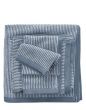 Marc O'Polo Timeless Tone Stripe Smoke blue/off white Handdoek 50 x 100 cm