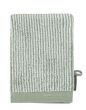 Marc O'Polo Timeless Tone Stripe Green/off white Washand 16 x 22 cm