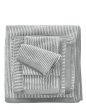 Marc O'Polo Timeless Tone Stripe Grijs/wit Washand 16 x 22 cm