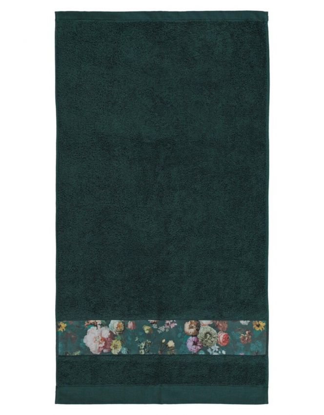 ESSENZA Fleur Donkergroen Handdoek 60 x 110 cm