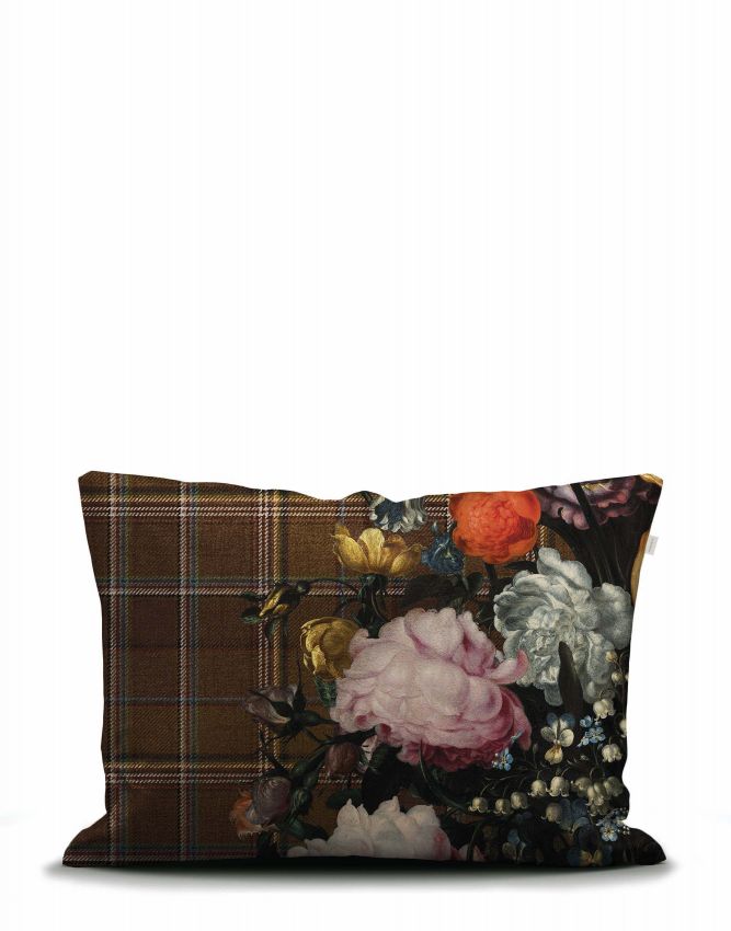 Essenza Beautiful Bouquet Bruin Kussensloop 60 x 70 cm