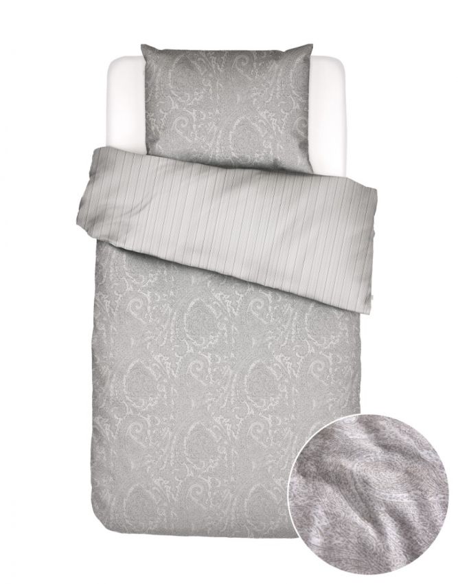 ESSENZA Fabrice Cloud grey Dekbedovertrekset 140 x 220 cm
