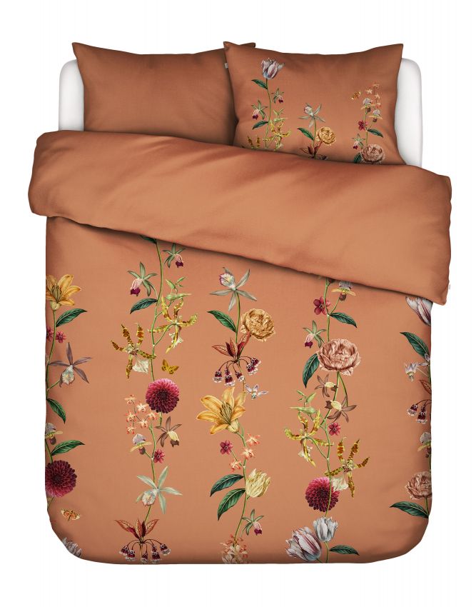Essenza Feda Bright terra Dekbedovertrek 200 x 220 cm
