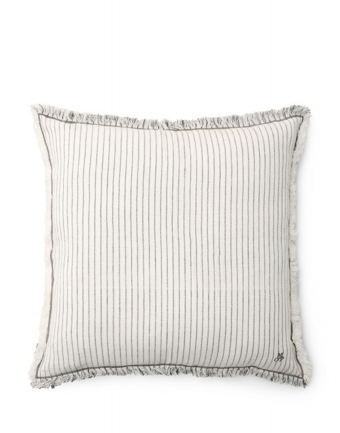 Marc O'Polo Fine Stripe Antraciet Sierkussen 40 x 60 cm