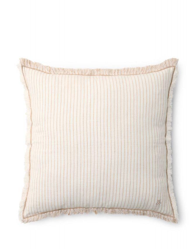 Marc O'Polo Fine Stripe Dark Sand Sierkussen 40 x 60 cm