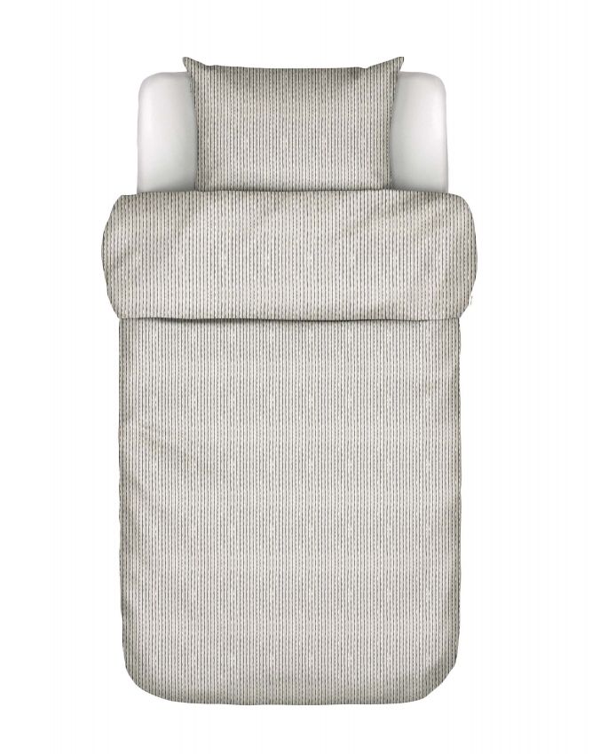 Marc O'Polo Janne Grey mist Dekbedovertrekset 140 x 220 cm