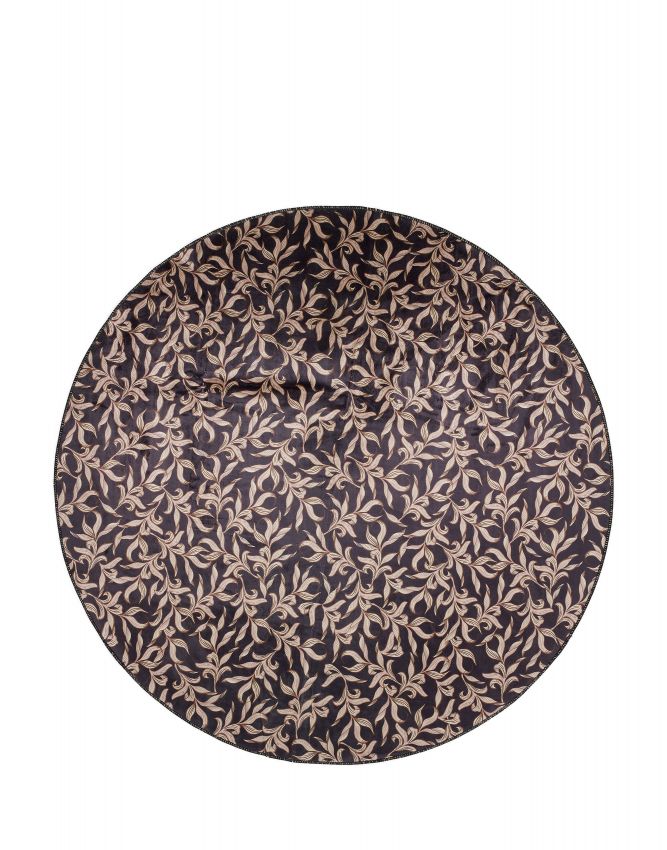 Essenza Juliette Almost black Rond vloerkleed 180 cm