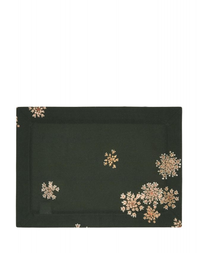 Essenza Lauren Donkergroen Placemat 35 x 50 cm