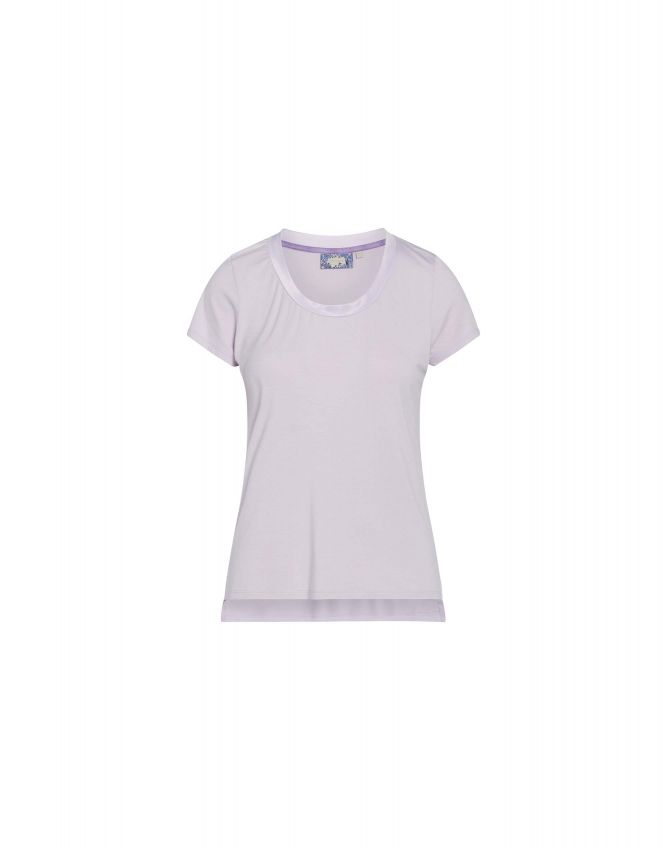 Essenza Luyza Uni Dreamy lilac Top korte mouw XS