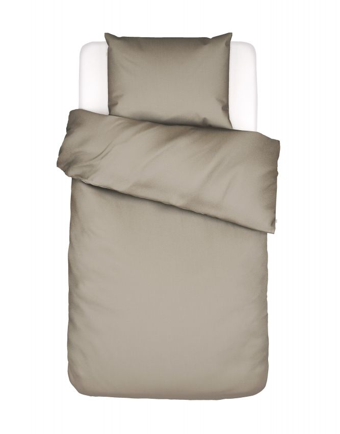 Essenza Minte Taupe Dekbedovertrek 1p set 140x200/220 + 1 sloop