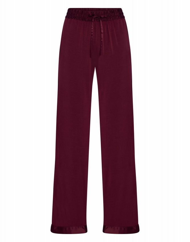 Essenza Nora Uni Bordeauxrood Lange broek S