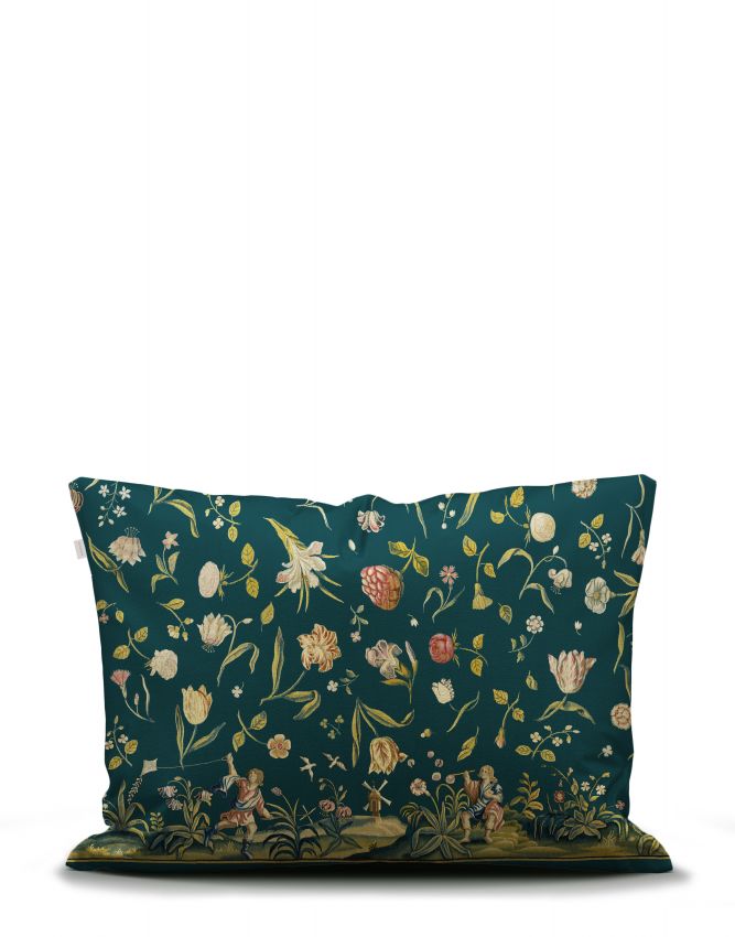 Essenza Odilia Deep sea blue Kussensloop 60 x 70 cm
