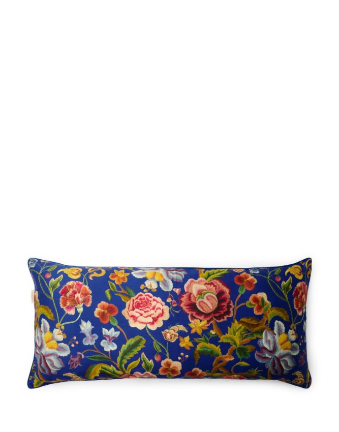 ESSENZA Roselina Ultra marine blue Sierkussen 40 x 90 cm
