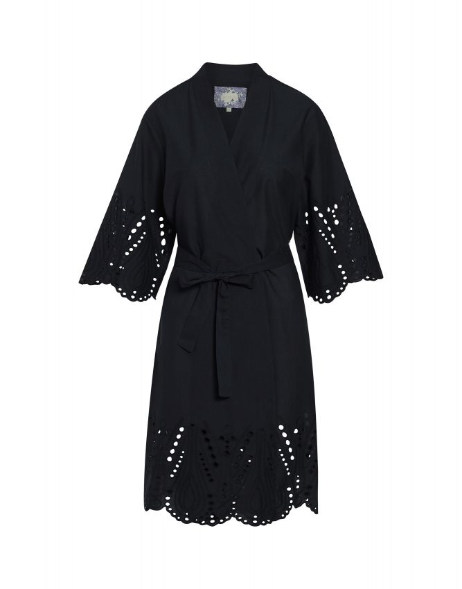 Essenza Sarai Tilia Darkest blue Kimono M