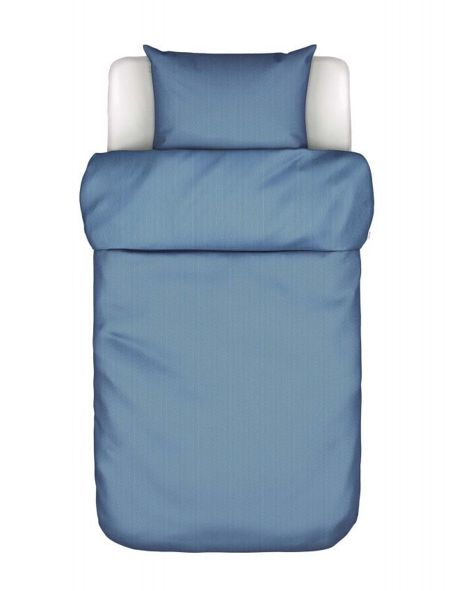 Marc O'Polo Senja Space blue Dekbedovertrekset 140 x 220 cm
