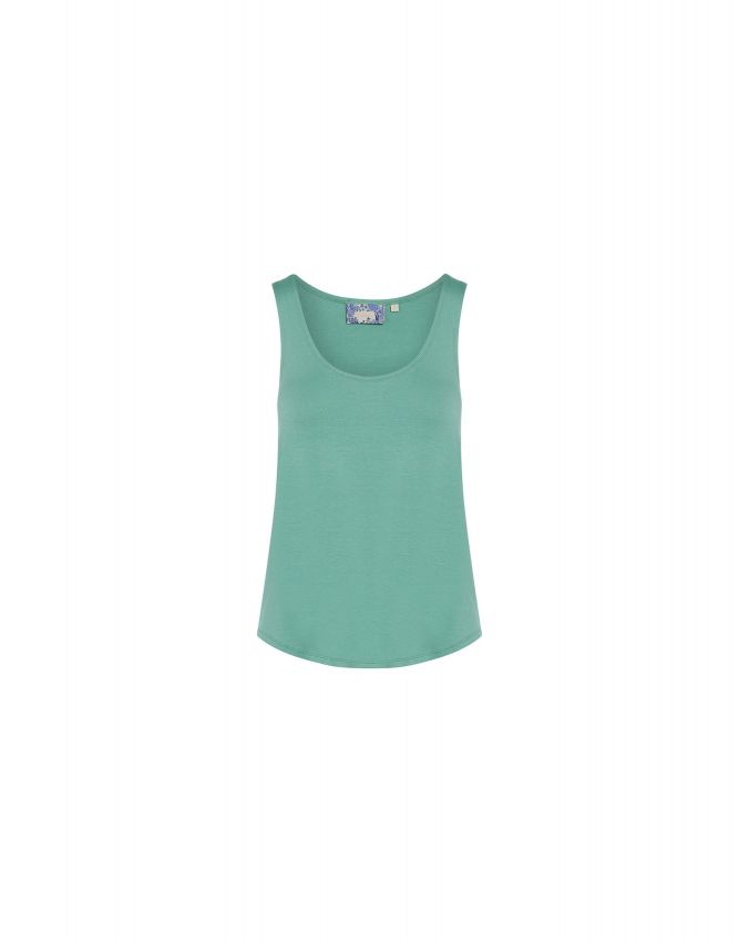 Essenza Shelby Uni Easy green Top mouwloos XXL