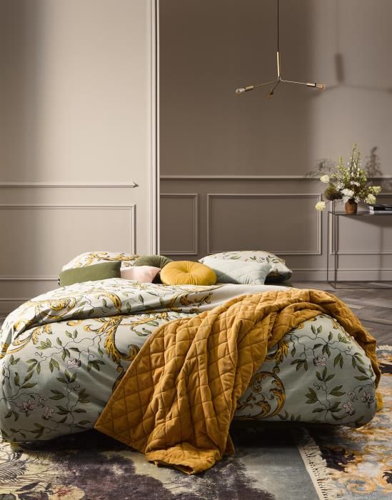 Sprong Klokje Trekken ESSENZA Billie Sprei Mosterdgeel 150 x 200 cm