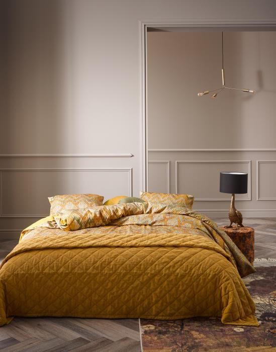ESSENZA Billie Sprei Mosterdgeel 150 200 cm