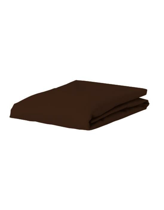 Historicus eb Geleerde ESSENZA Premium Jersey Hoeslaken Chocolate 90-100 x 200-220 cm